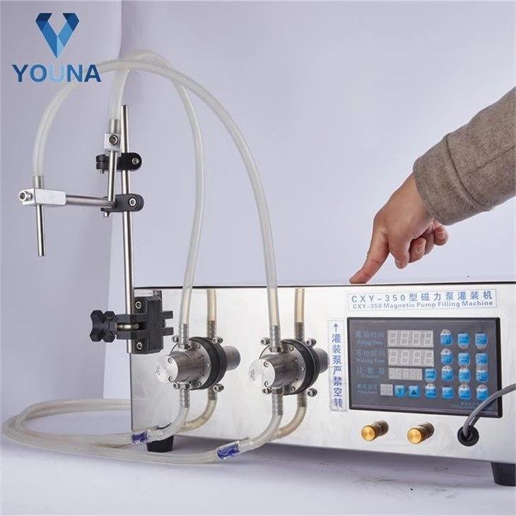 2 nozzle bottle filling machine3
